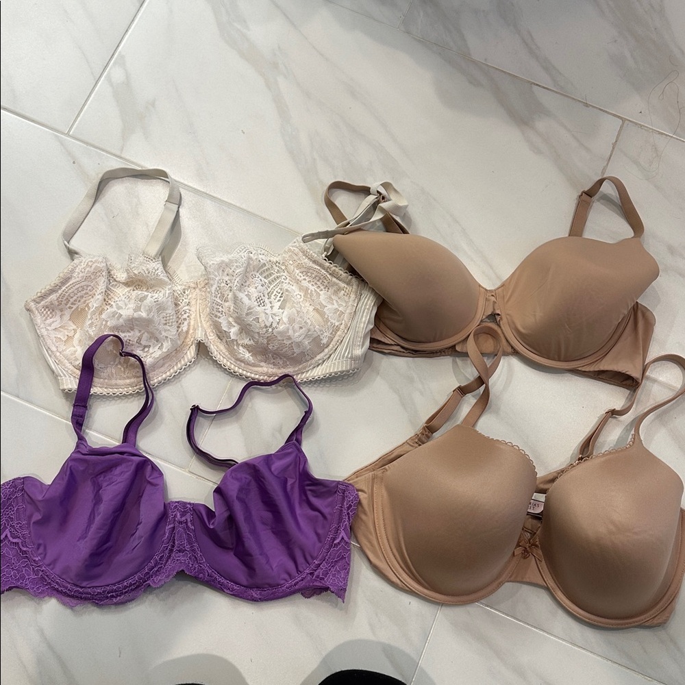 Lace and Smooth Underwire Bras Set